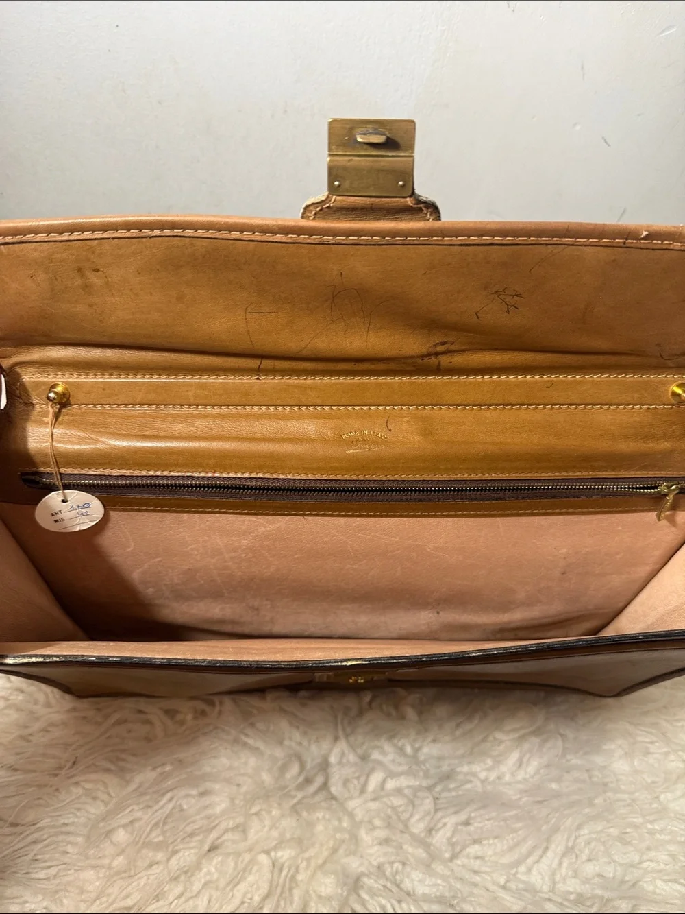 Vintage Gucci Classic Tan Leather Men’s Document Clutch